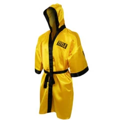 TITLE Boxing Pro Full Length Boxing Robe -Power Punch tsrfl2 gd bk 01