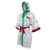 TITLE Boxing Pro Full Length Boxing Robe -Power Punch tsrfl2 rd wh gn 01