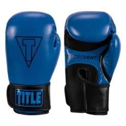 TITLE Boxing Vegan Fitness Bag Gloves -Power Punch vgfbg bl bk 1 1 1