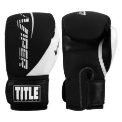 Viper By TITLE Boxing Strike Bag Gloves 2.0 -Power Punch vsbg2 bk wh 001