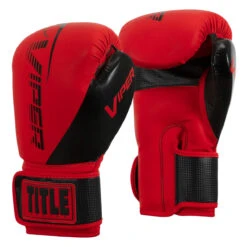 Viper By TITLE Boxing Strike Bag Gloves 2.0 -Power Punch vsbg2 rd bk 002