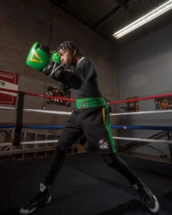 WBC By TITLE Boxing Sweat Shorts -Power Punch wbctts bk gr 3 copy