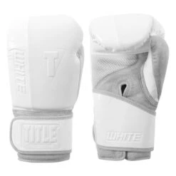 TITLE White Boxing Training Gloves