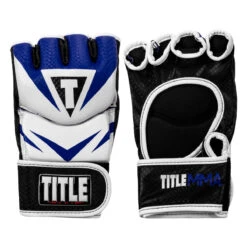 TITLE MMA Command Pro Fight Gloves -Power Punch xmcpfg bl wh 001 1