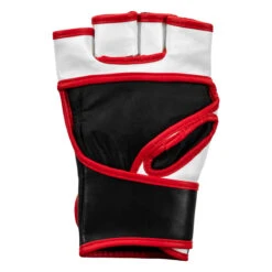 TITLE MMA Conflict Pro Fight Gloves -Power Punch xmfg bk wh rd 04