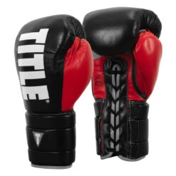 TITLE Boxing Leather Enforcer Pro Sparring Gloves -Power Punch xrvcsg bk sv 02