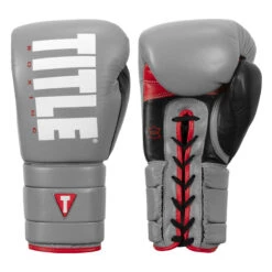 TITLE Boxing Leather Enforcer Pro Sparring Gloves -Power Punch xrvcsg sv bk 01