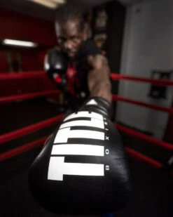 TITLE Boxing Leather Enforcer Pro Sparring Gloves -Power Punch xrvcsg bk 2
