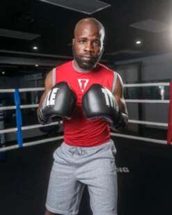 TITLE Boxing Leather Enforcer Pro Sparring Gloves -Power Punch xrvcsg bk sv 1