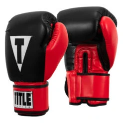 TITLE Boxing Pro Style Heavy Bag Gloves -Power Punch xtsg bk rd 002