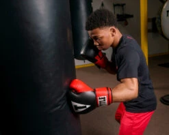 TITLE Boxing Pro Style Heavy Bag Gloves -Power Punch xtsg bk rd 1