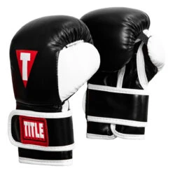 TITLE Boxing Youth Bag Gloves -Power Punch ytbbg bk wh 02