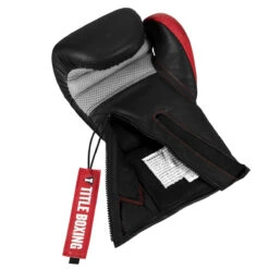 TITLE Boxing Z-FLY Bag Gloves -Power Punch zflybg bk rd 6 1