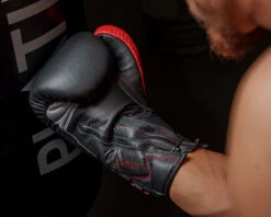 TITLE Boxing Z-FLY Bag Gloves -Power Punch zflybg bk rd 7 1